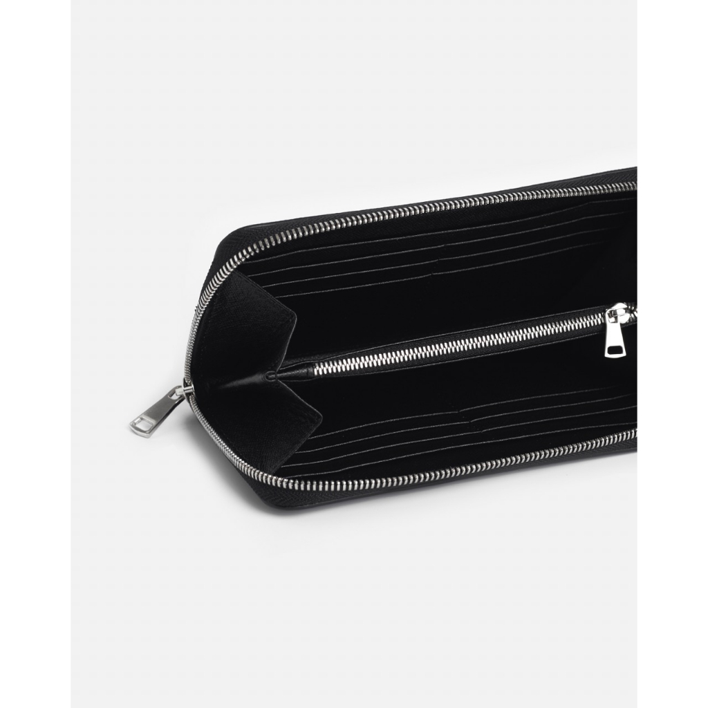 Ảnh Ví Dài Khoá Kéo Nam Livermore Zip Wallet, Chất Liệu Da Taiga Cao Cấp, Thương Hiệu LEONARDO 3