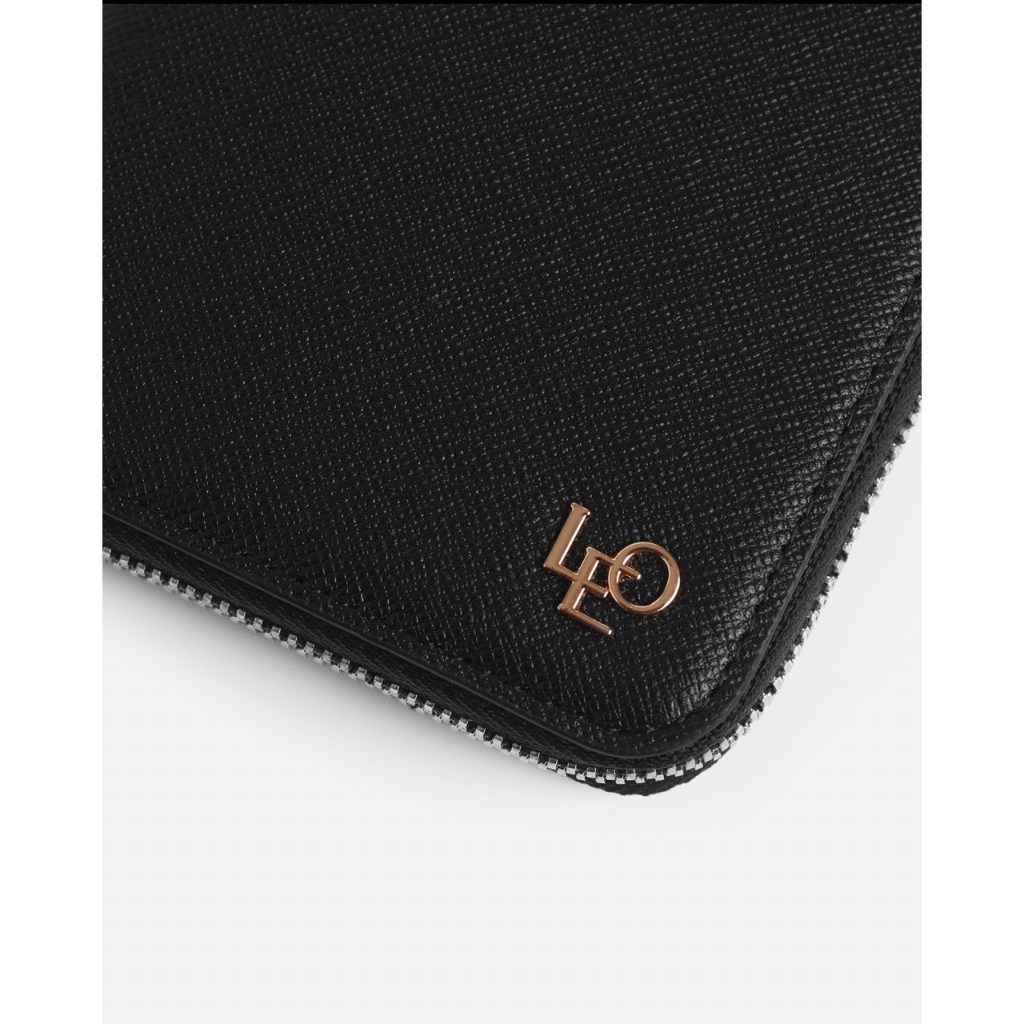 Ảnh Ví Dài Khoá Kéo Nam Livermore Zip Wallet, Chất Liệu Da Taiga Cao Cấp, Thương Hiệu LEONARDO 4