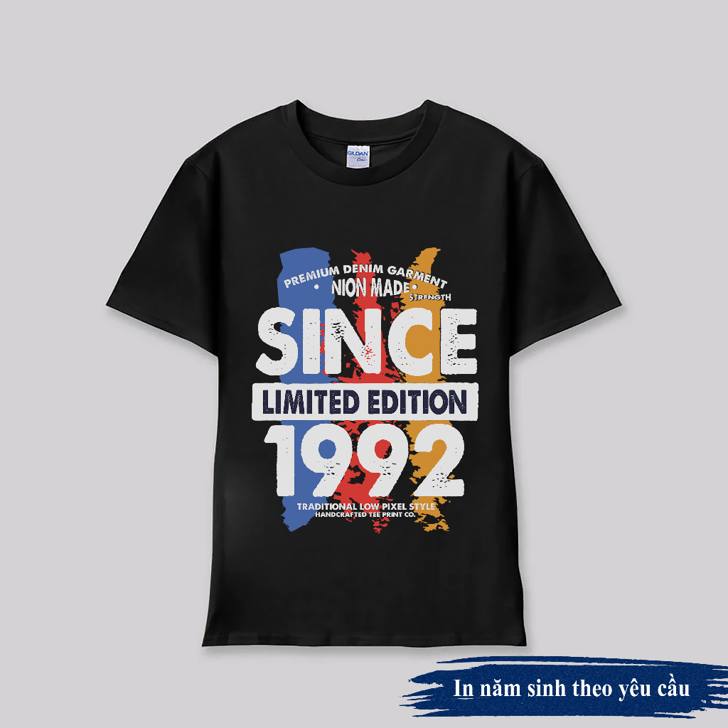 Áo thun INFINITEE in theo năm sinh của bạn, US Cotton, form Unisex - INY002