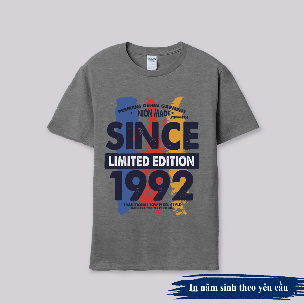 Áo thun INFINITEE in theo năm sinh của bạn, US Cotton, form Unisex - INY002