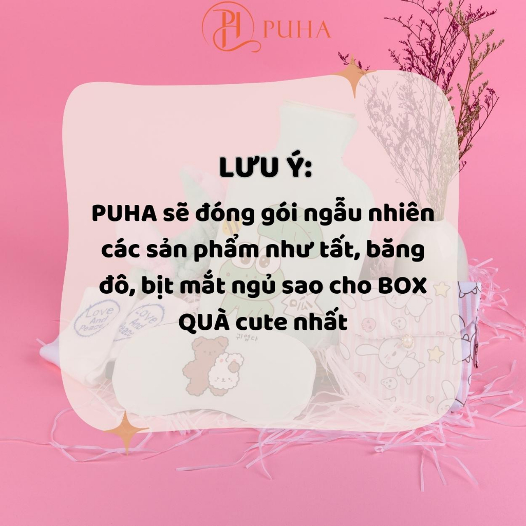 Ảnh Túi chườm bụng kinh Puha 1000ml sưởi ấm chờm nóng giảm đau phiên bản quà tặng bạn gái, người yêu nữ 3