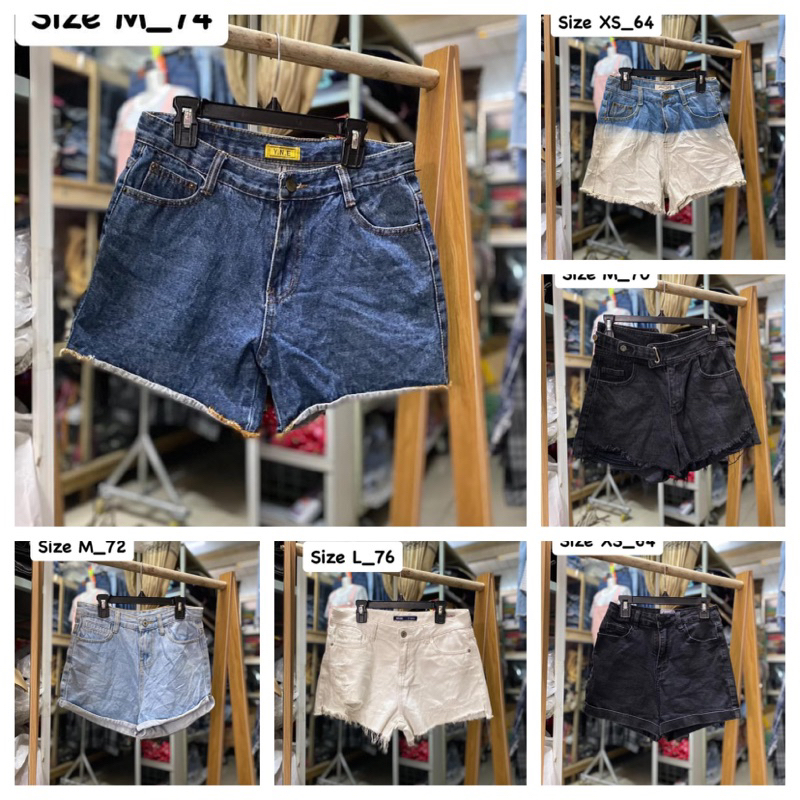 Quần short jean nữ 2hand_nhiều mẫu | Shopee Việt Nam