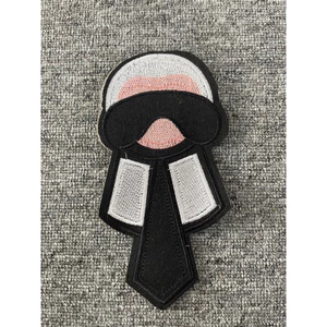 sticker thêu là ủi người đeo kính