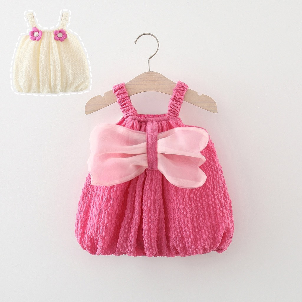 Váy 2 dây babydoll cánh bướm bé gái dễ thương MINTSCLOSET Mints Closet đồ đi biển du lịch bé 1 2 3 4 tuổi - GV0123