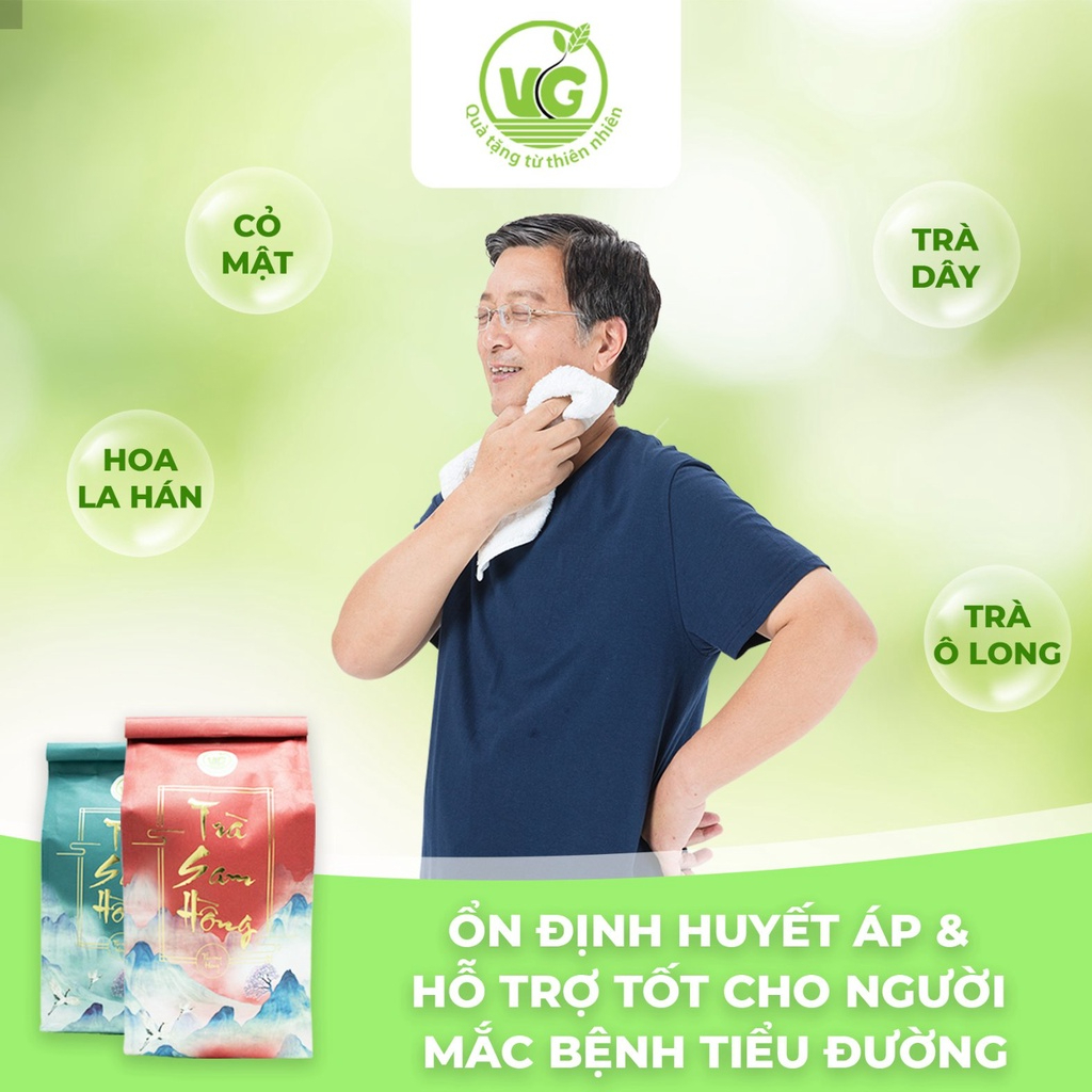 Ảnh Trà Sam Hồng Thượng Hạng 500g - Bổ Sung Thành Phần Cỏ Mật Và Hoa La Hán Giúp Ngủ Ngon - Thanh Nhiệt Cơ Thể 4