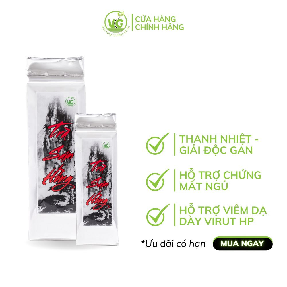 Ảnh Trà Sam Hồng - Trà Thảo Mộc Giúp Ngủ Ngon - Thanh Lọc Cơ Thể - Giải Độc Gan 1
