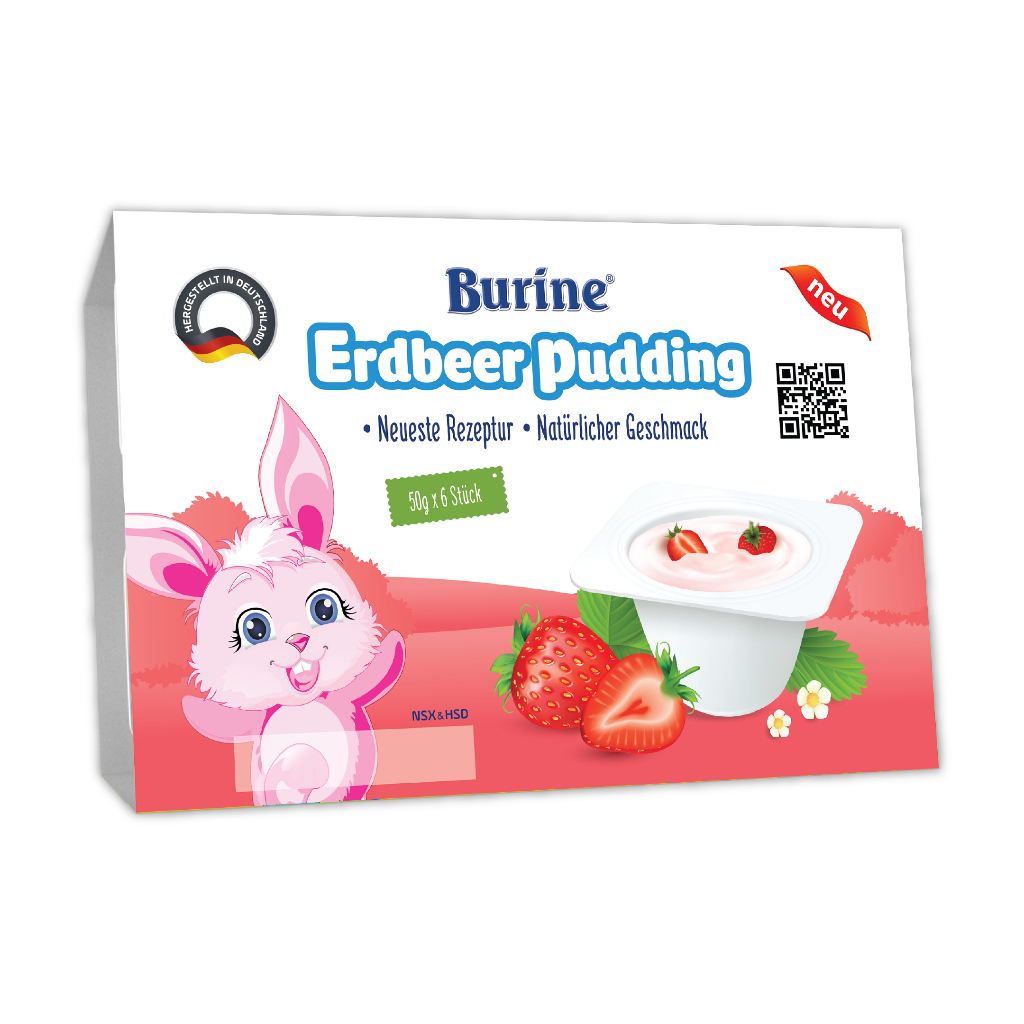 Ảnh vỉ 6 hũ Cháo sữa/Pudding Ăn Dặm Burine (Cung Cấp Vitamin, Dưỡng Chất cho bé) 2