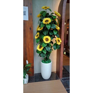 Cây hoa hướng dương cao 1,7m cao cấp decor cực đẹp- Cây hoa giả