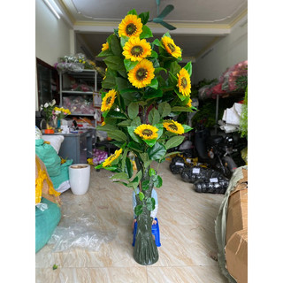 Cây hoa hướng dương cao 1,7m cao cấp decor cực đẹp- Cây hoa giả