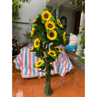 Cây hoa hướng dương cao 1,7m cao cấp decor cực đẹp- Cây hoa giả