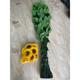 Cây hoa hướng dương cao 1,7m cao cấp decor cực đẹp- Cây hoa giả