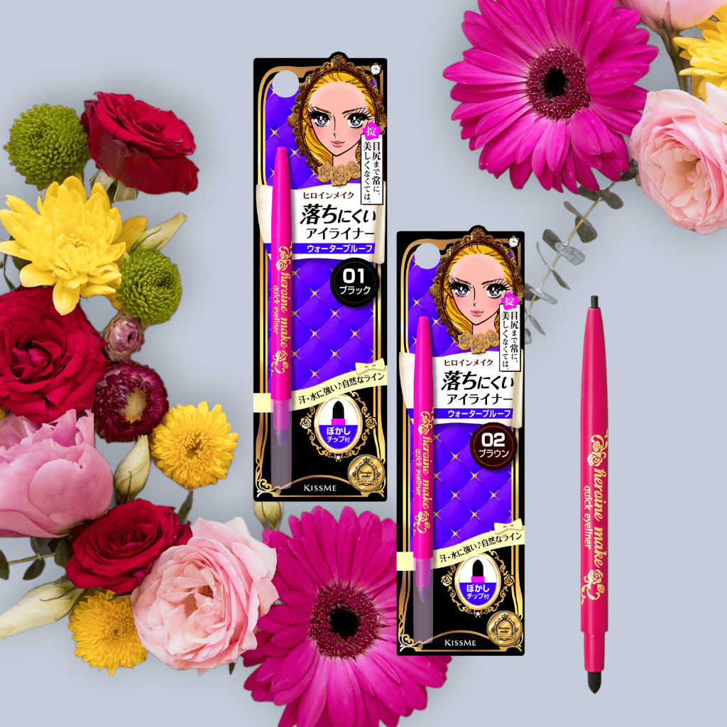 Bút Chì Sáp Kẻ Mí Mắt Kissme Heroine Make Quick Eyeliner Không Trôi (Nét Vẽ Tự Nhiên-Dạng Xoay)