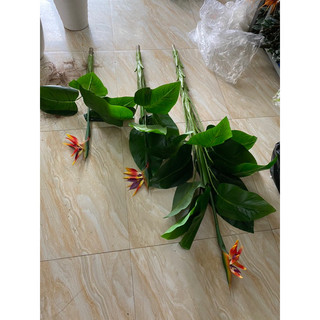 Bộ 3 cây Thiên Điểu giả 1,5m decor cao cấp siêu đẹp- Cây giả decor