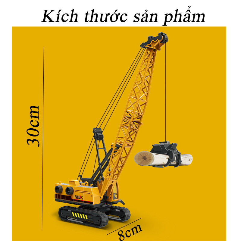 Ảnh Đồ chơi xe cần cẩu nâng hàng KAVY nhiều mẫu gầu nâng hạ, chất liệu nhựa ABS an toàn, xoay 360 độ 2