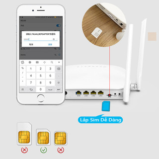 Cục phát wifi từ sim 4G H300G - 4 ăngten siêu khỏe - Tản nhiệt tốt, hoạt động 24/24 không bị nóng