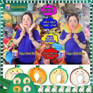 GỐI CỔ CHỮ U HÌNH TRÁI CÂY GỐI KÊ CỔ DÙNG ĐI DU LỊCH CAO CẤP SIÊU MỀM MỊN ÊM - GIAO NGẪU NHIÊN MẨU