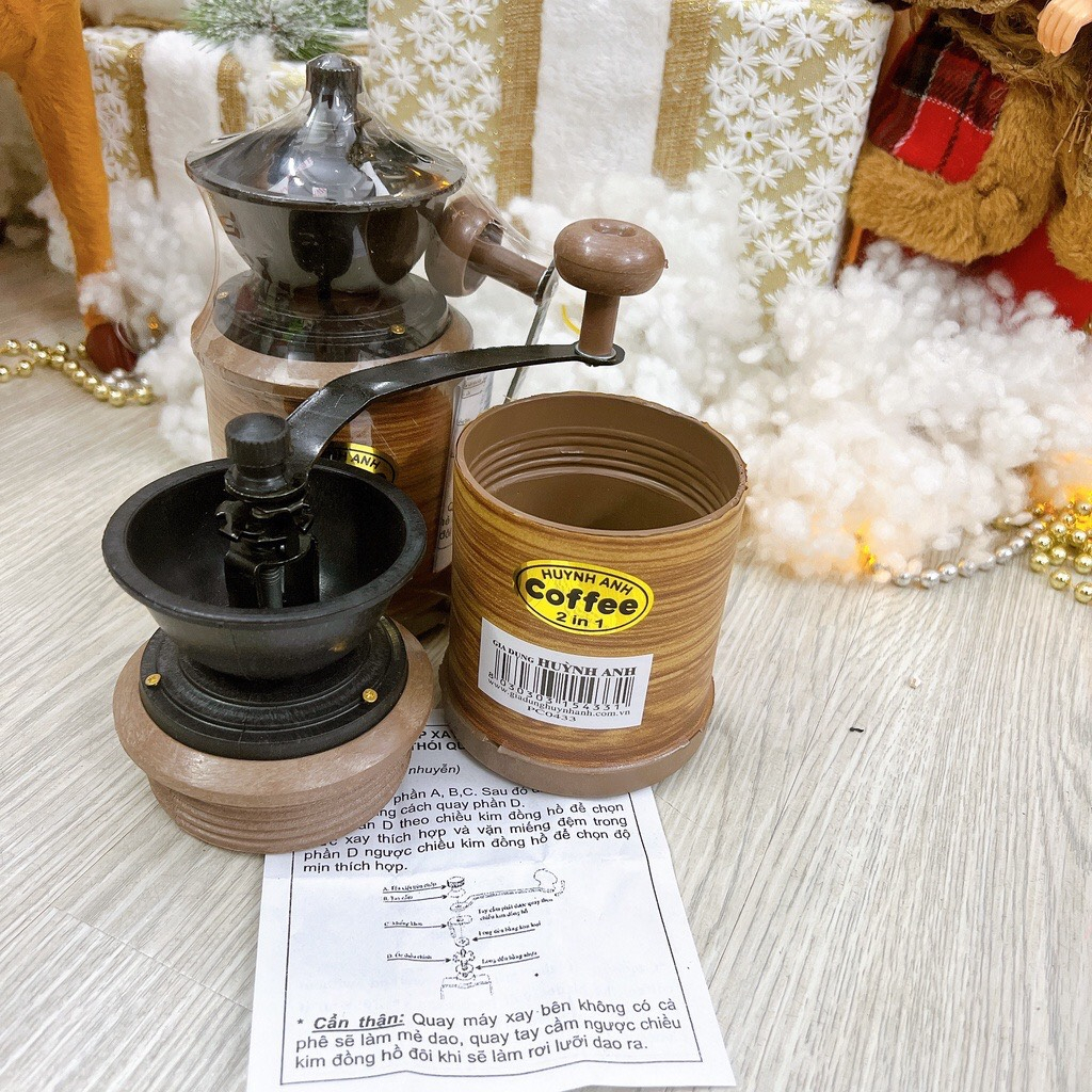 Cối xay tiêu Loại TRỒN LỚN,xay cà phê cầm tay Huỳnh Anh