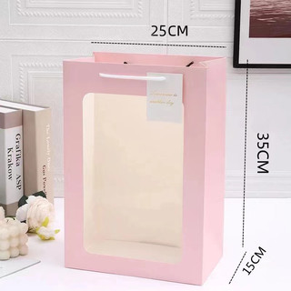 Túi giấy mặt kính đựng hoa túi quà giáng sinh túi đựng quà chất lượng tốt】