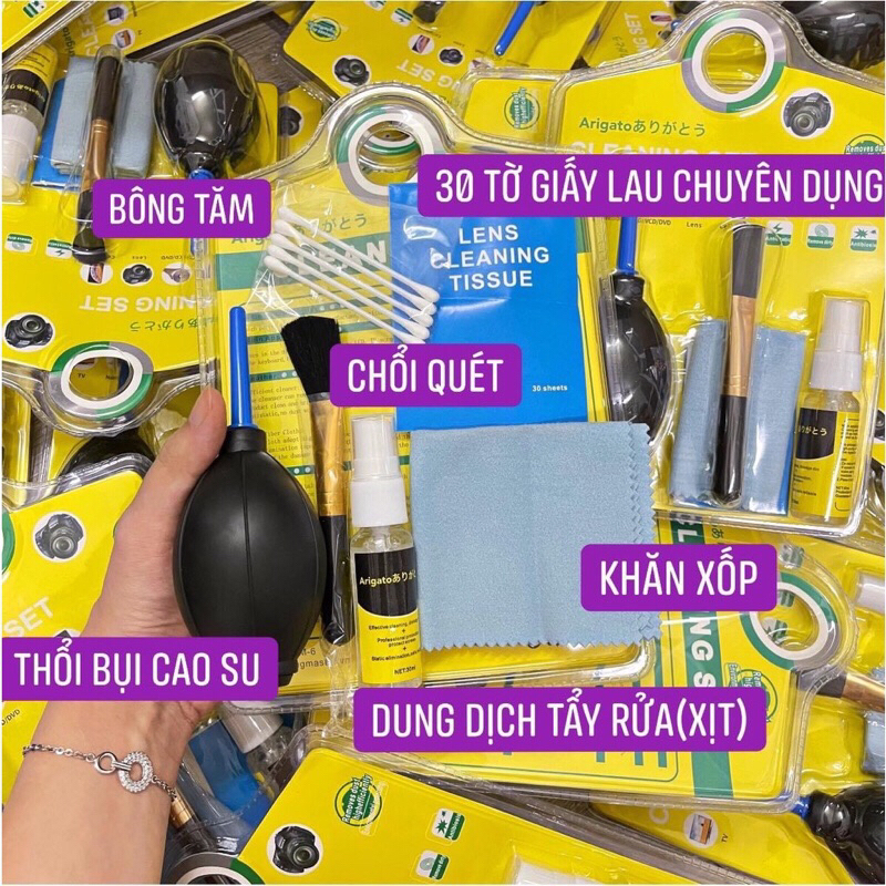 Bộ vệ sinh máy tính cao cấp 6 món ARIGATO - SIÊU XỊN
