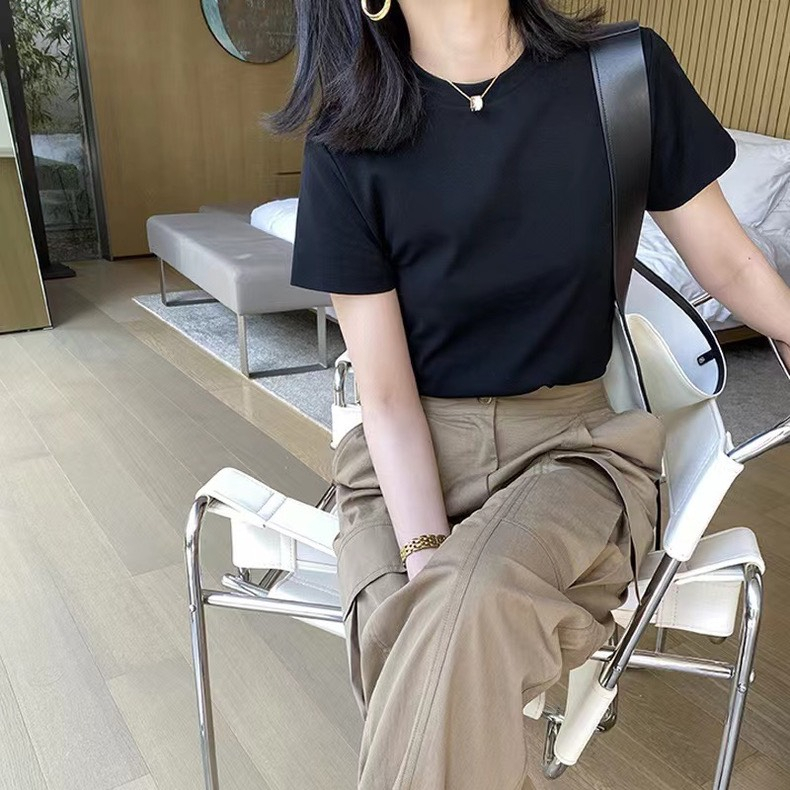 Ảnh Áo phông nữ croptop SEFA màu đen 20002142474 3