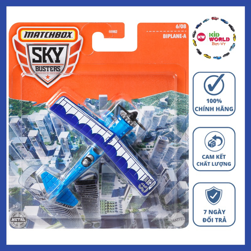 Máy bay mô hình Matchbox Sky Busters Series Biplane-A GWK45. | Shopee ...