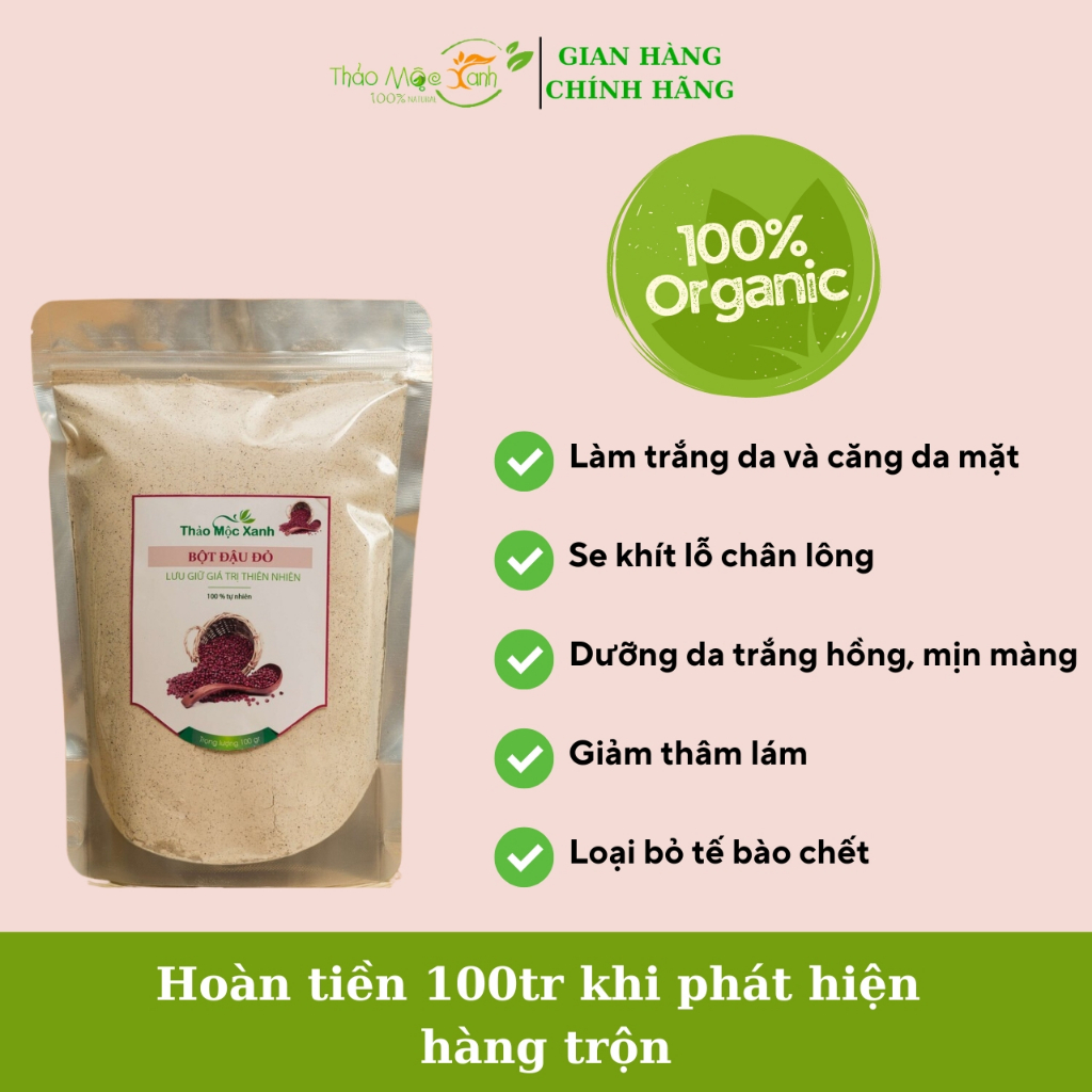 Kết hợp bột đậu đỏ với các phương pháp làm đẹp khác