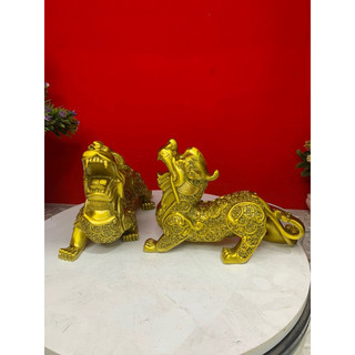 Cặp Tỳ Hưu Vẩy Tiền   vật phẩm phong thuỷ bằng đồng