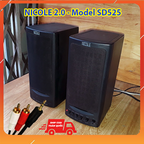 Loa vi tính NICOLE 2.0 - Model SD525 tặng kèm dây audio jack 3.5 ...