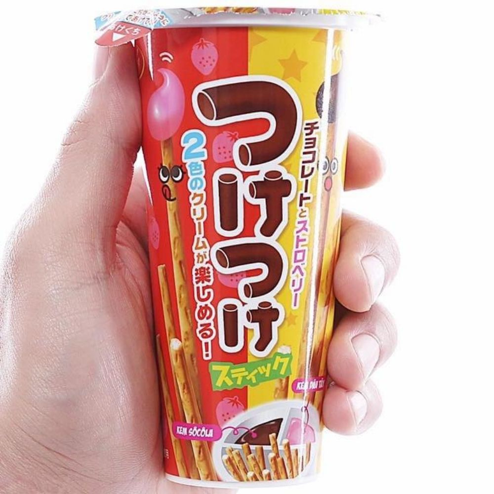 [TẶNG QUÀ ĐƠN TỪ 129K ]Bánh que kem chấm Wismo Richy vị socola dâu 35g