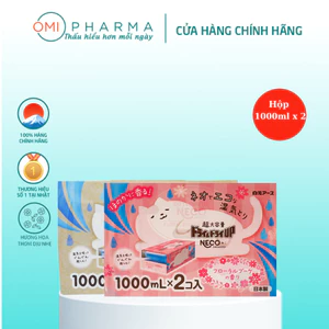 Hộp Hút Ẩm Khử Mùi Tủ Quần Áo, Tủ Giày, Chống Ẩm Mốc Hakugen Earth Nhật Bản Dung Tích Siêu Lớn (1000ml x 2 Hộp)
