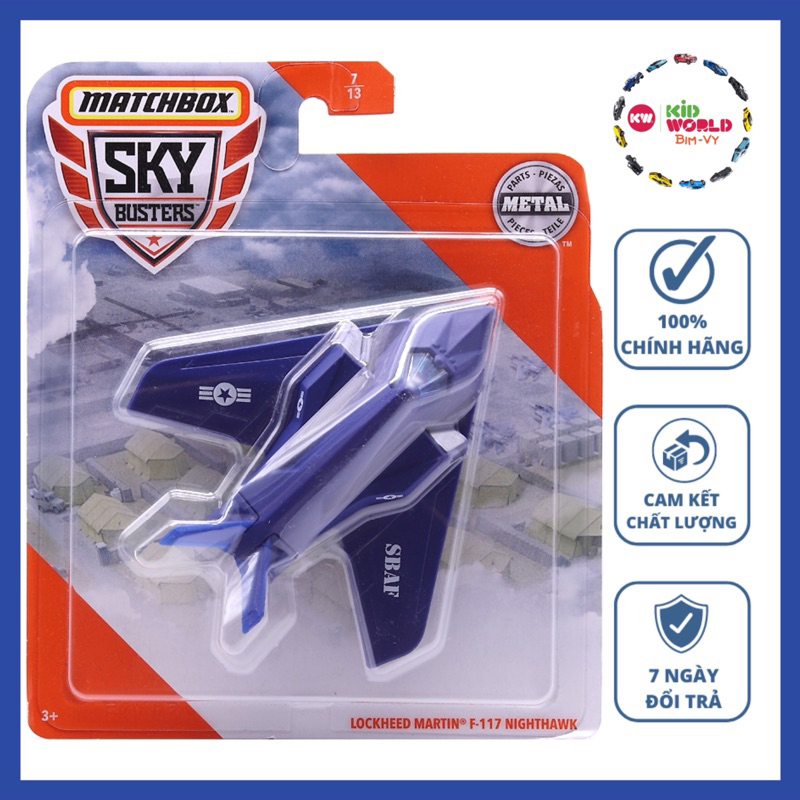 Máy bay mô hình Matchbox Sky Busters Series Lockheed Martin F-117 ...
