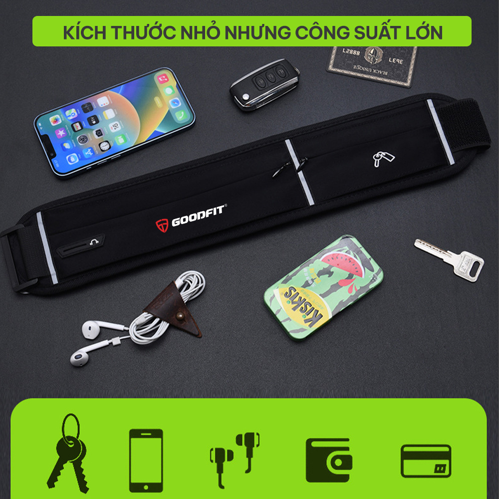 Túi đeo chạy bộ chống nước, phản quang, đai chạy bộ đựng điện thoại GoodFit GF119RB