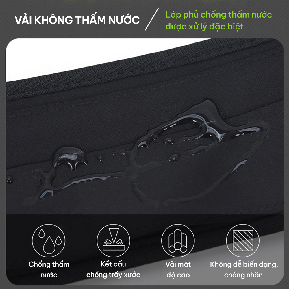 Túi đeo chạy bộ chống nước, phản quang, đai chạy bộ đựng điện thoại GoodFit GF119RB