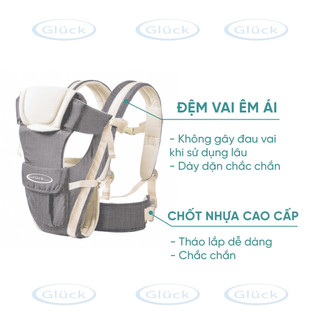 Địu Em Bé Gluck Baby GP-708 4 Tư Thế Nhiều Màu Chính Hãng