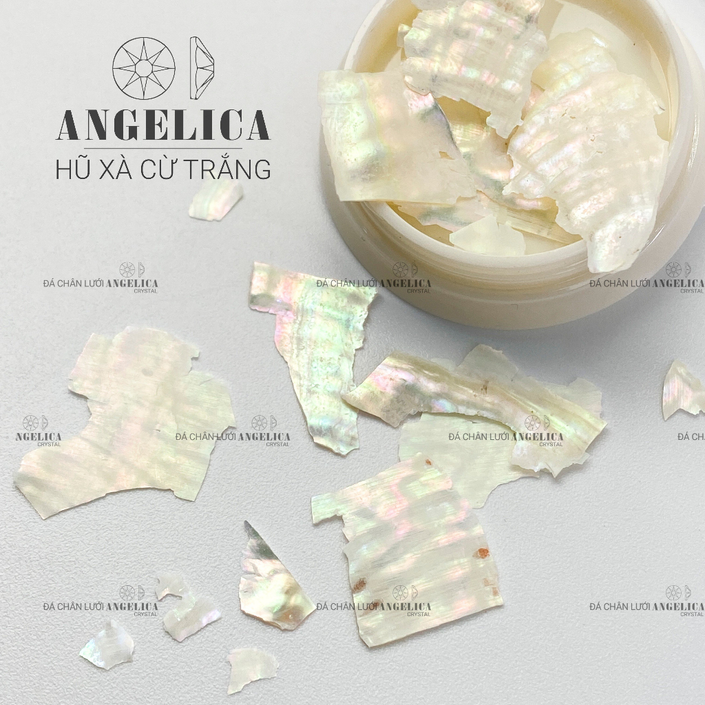 Khay charm nhiều hình nail kim loại ánh vàng, ánh bạc trang trí móng ANGELICA KC0