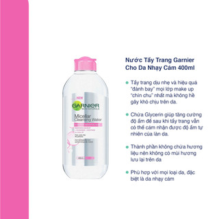 Nước Tẩy trang Garnier - 400ml