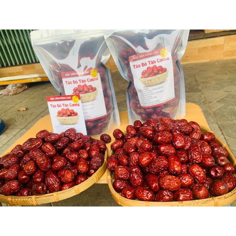 Táo Đỏ Tân Cương Nguyên Quả – Táo Tàu Khô – Dùng Hãm Trà, Nấu Nước, Nấu Cháo
