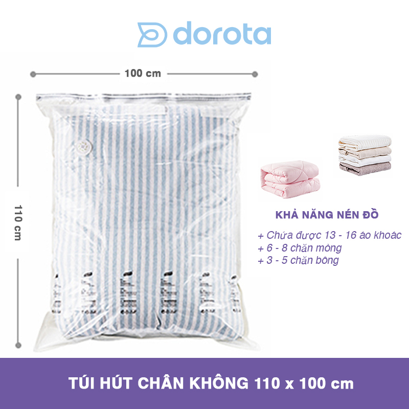 Túi hút chân không đựng chăn màn DOROTA bảo quản mền ga gối chống mốc mối mọt PM111