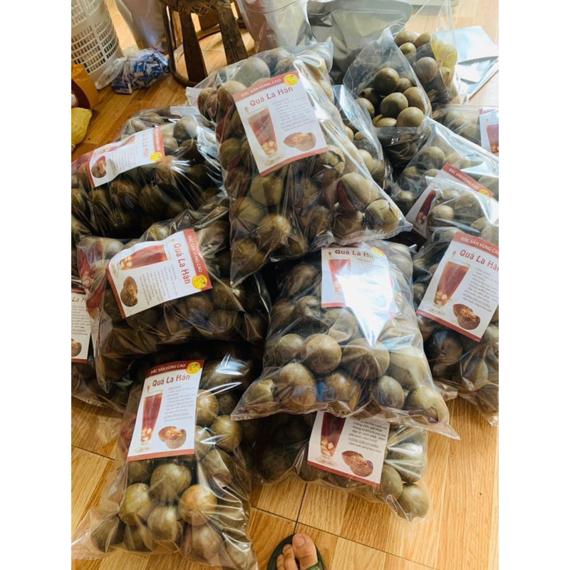 Quả La Hán Khô Nguyên Quả | Quả Chắc Đặc Ruột Thơm Ngọt Thanh Hàng Đẹp Không Vụn Vỡ 500gr