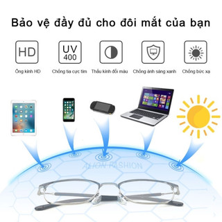 Kính đổi màu cao cấp chống ánh sáng xanh, Mắt Kính mát thời trang nam nữ gọng kim loại STYLEY K027