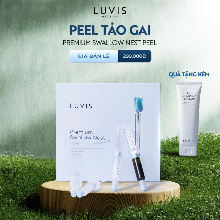 (Đã bán 0) Set Peel Tảo Gai Luvis 16ml - Tặng Gel Rửa Mặt 120ml