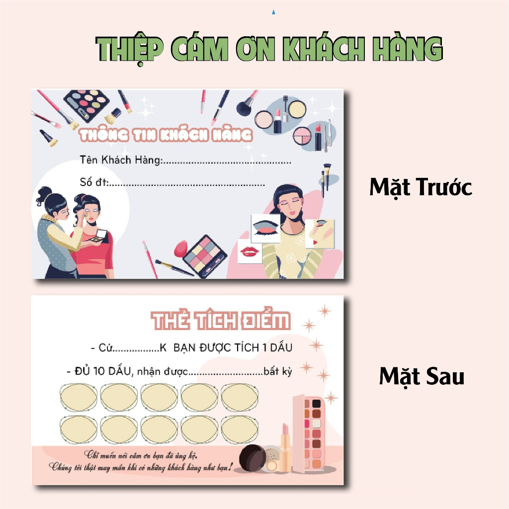 THẺ TÍCH ĐIỂM MỸ PHẨM- TRANG ĐIỂM -CARD TÍCH ĐIỂM MUA HÀNG GIÁ RẺ (HÀNG CÓ SẴN)