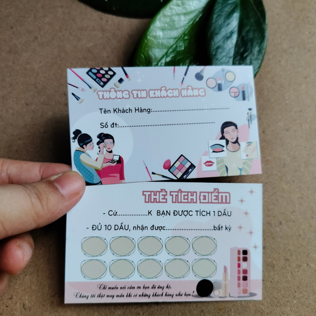 THẺ TÍCH ĐIỂM MỸ PHẨM- TRANG ĐIỂM -CARD TÍCH ĐIỂM MUA HÀNG GIÁ RẺ (HÀNG CÓ SẴN)