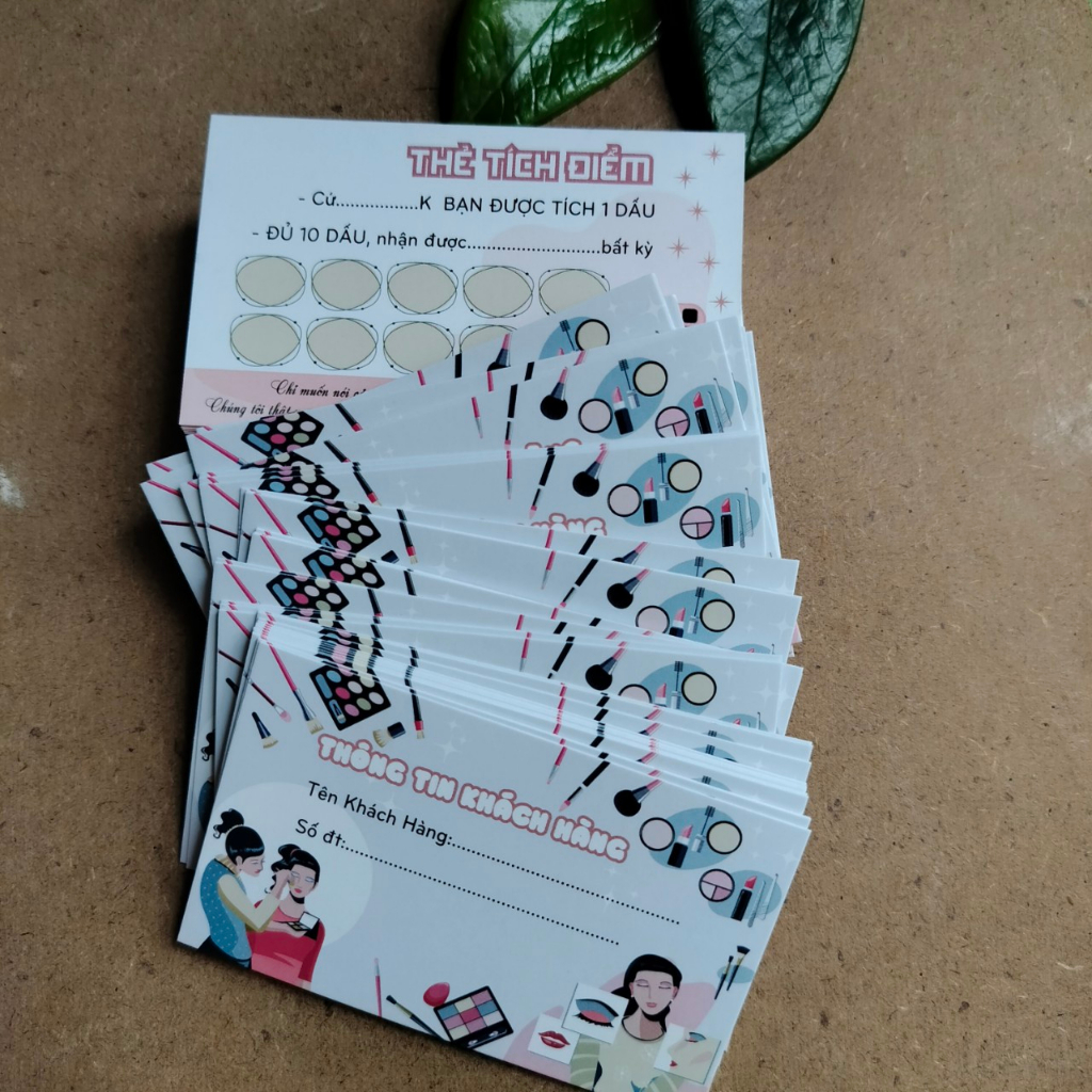 THẺ TÍCH ĐIỂM MỸ PHẨM- TRANG ĐIỂM -CARD TÍCH ĐIỂM MUA HÀNG GIÁ RẺ (HÀNG CÓ SẴN)