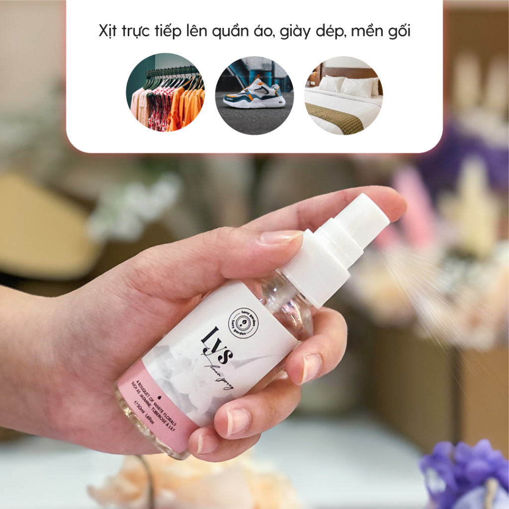 Ảnh Xịt Thơm Quần Áo Hương Nước Hoa Heny Garden 50mL 3