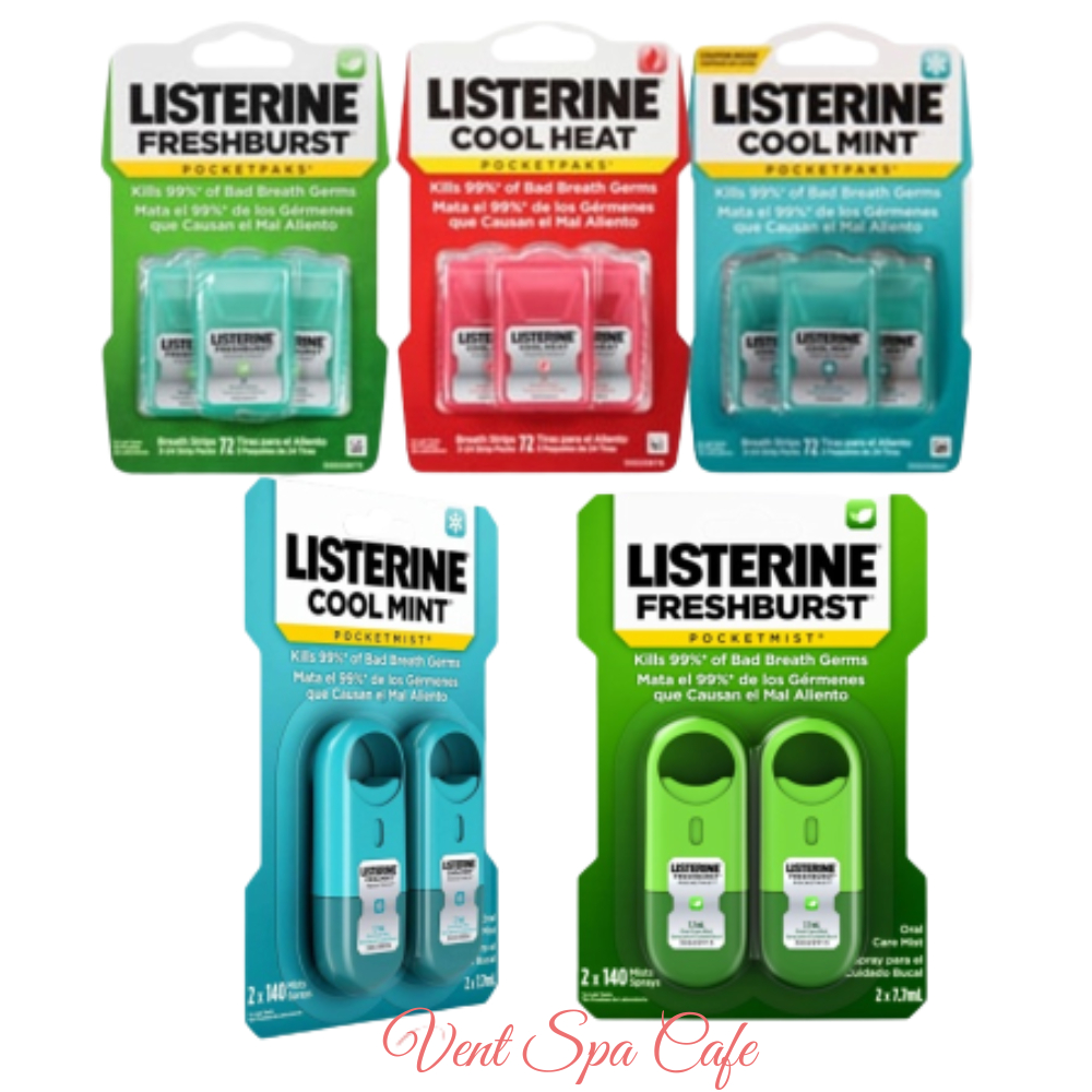 Combo 3 Kẹo lá thơm miệng LISTERINE Freshburst Pocketpaks Breath Strips ...