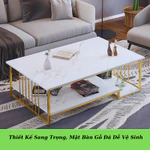Bàn trà sofa phòng khách Minh Phát cho gia đình SF01 Với Họa Tiết Vân Mây Cẩm Thạch Sang Trọng Decor Phòng Khách — ảnh 3