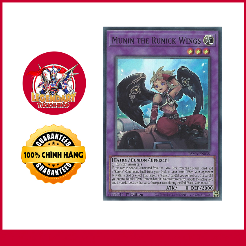 [Thẻ Bài Yugioh Chính Hãng] Munin the Runick Wings | Shopee Việt Nam