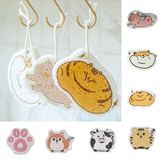 Miếng mút bọt biển nén hoạt hình rửa bát siêu sạch đa năng,mút rửa chén bát hoạt hình dễ thương { H }