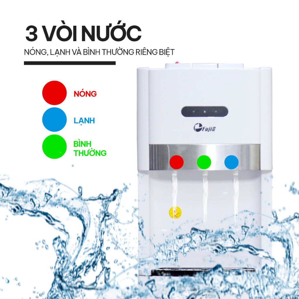 Cây nước nóng lạnh WD6500C làm lạnh sâu bằng máy nén (Block), bầu đun nước nóng inox an toàn sức khỏe